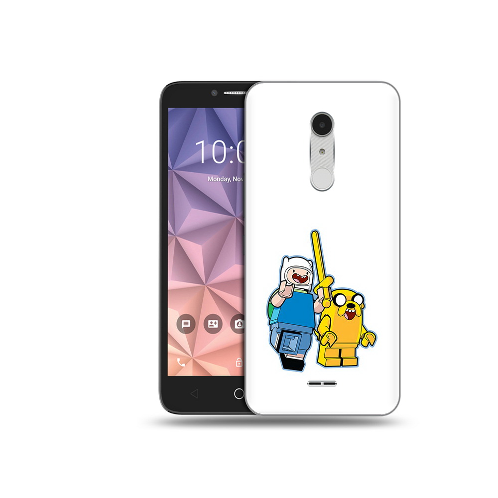 

Чехол MyPads Tocco для Alcatel A3 XL время приключений лего, Прозрачный, Tocco