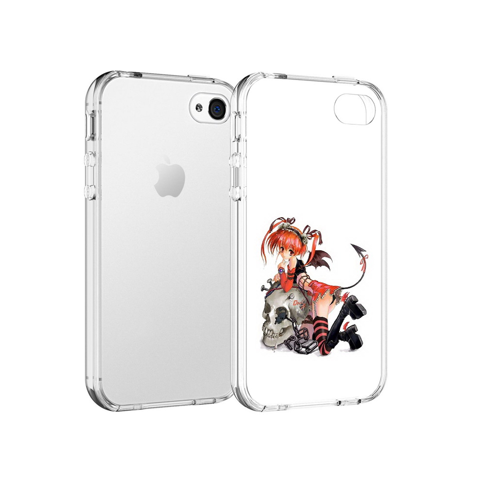 

Чехол MyPads Tocco для Apple iPhone 4 аниме, Прозрачный, Tocco