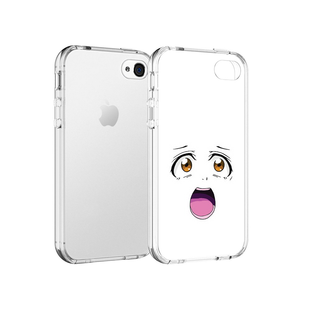 

Чехол MyPads Tocco для Apple iPhone 4 аниме лицо, Прозрачный, Tocco