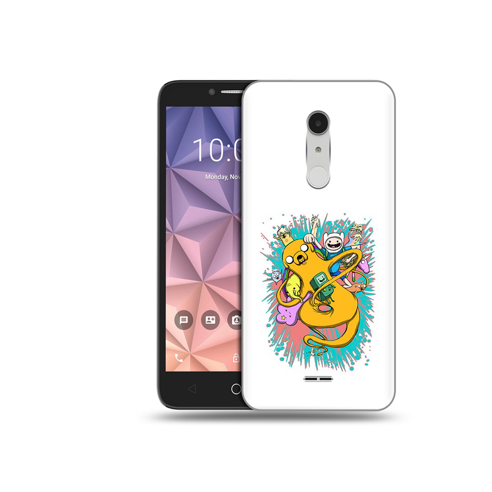 

Чехол MyPads Tocco для Alcatel A3 XL время приключений рисунок, Прозрачный, Tocco