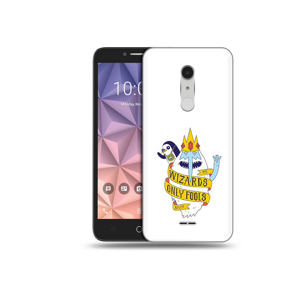 

Чехол MyPads Tocco для Alcatel A3 XL время приключений снежный король, Прозрачный, Tocco