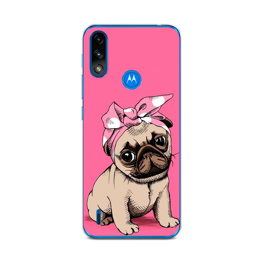 фото Силиконовый чехол "dog pin-up" на motorola moto e7 power awog