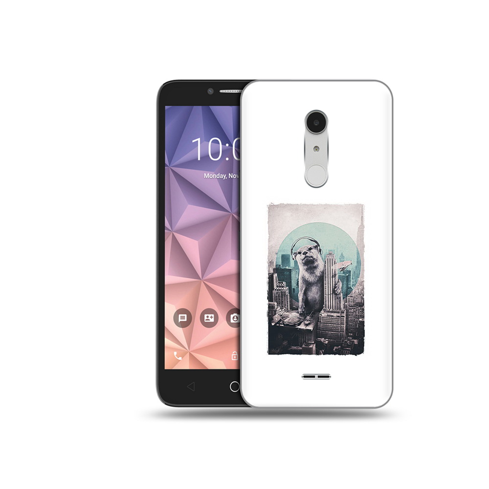

Чехол MyPads Tocco для Alcatel A3 XL выдра в городе, Прозрачный, Tocco