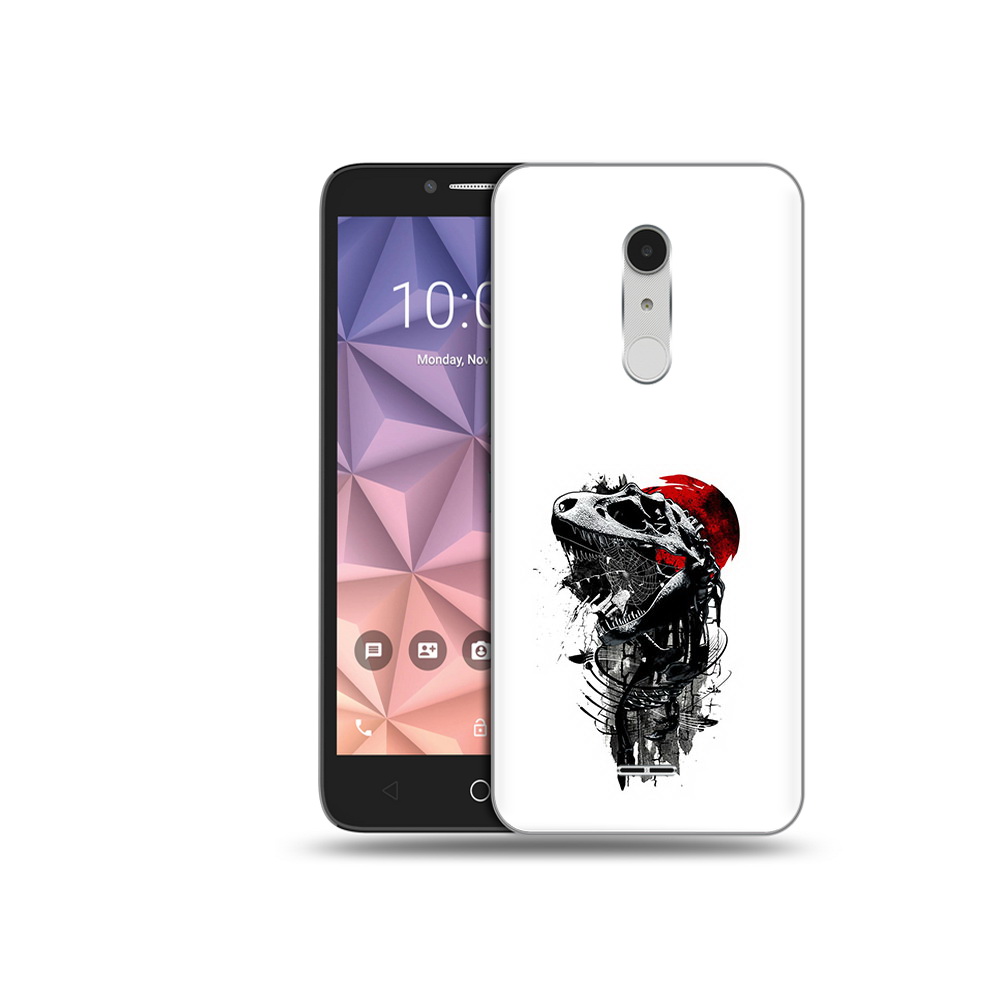 

Чехол MyPads Tocco для Alcatel A3 XL вымерший динозавр, Прозрачный, Tocco