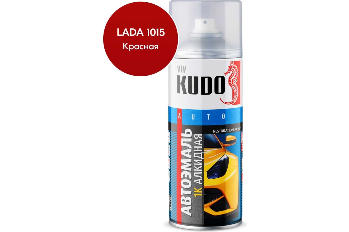 

Автомобильная ремонтная эмаль KUDO "Красный 1015" 520 мл 4090 11605045