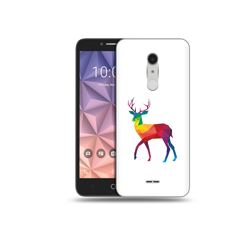 

Чехол MyPads Tocco для Alcatel A3 XL геометрический олень, Прозрачный, Tocco