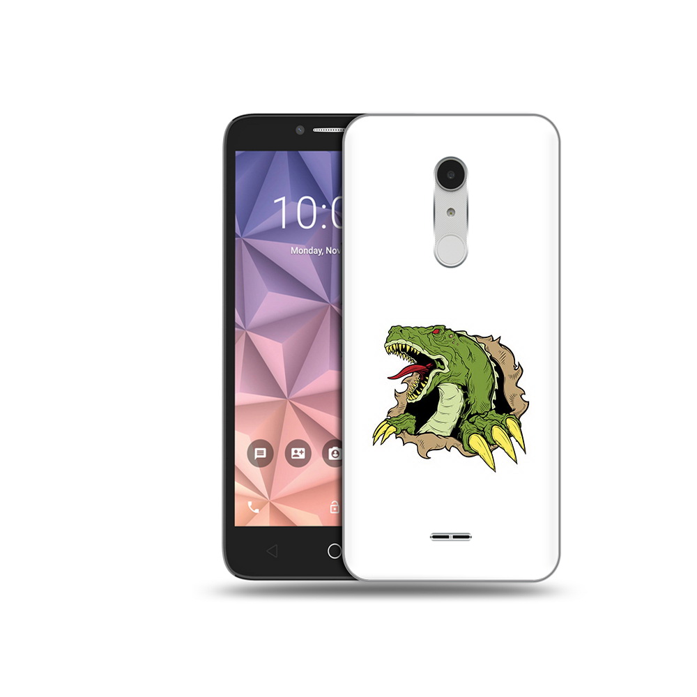 

Чехол MyPads Tocco для Alcatel A3 XL годзила, Прозрачный, Tocco