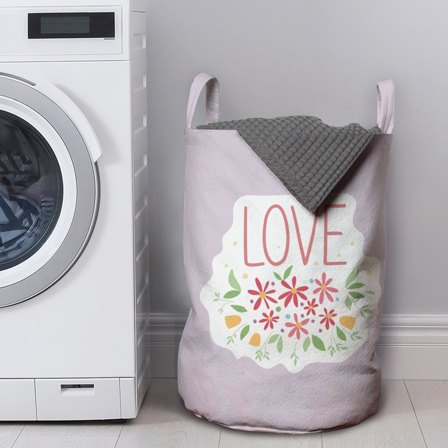 

Корзина для белья JoyArty в ванную органайзер LOVE 50x35 см, LOVE