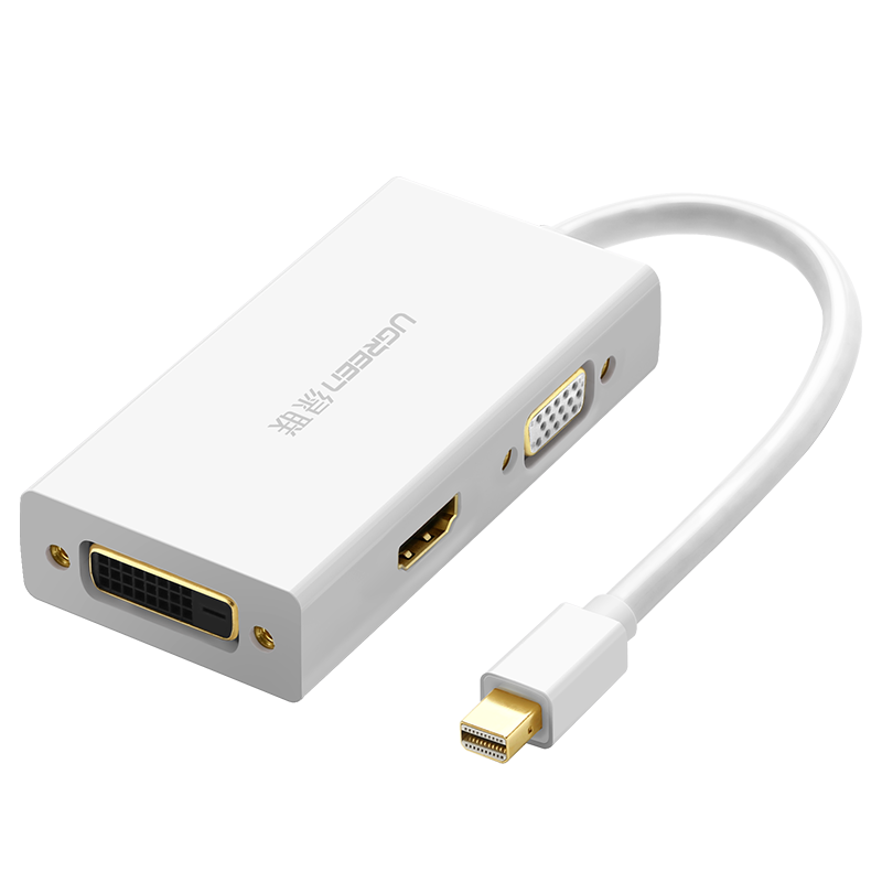 Адаптер uGreen Mini DP - HDMI/VGA/DVI вилка-розетка 0.13м (20417)