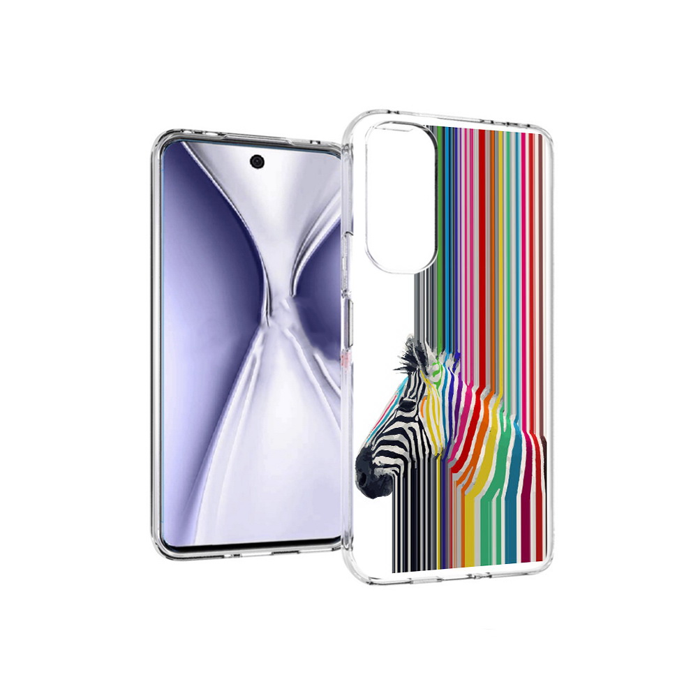 

Чехол MyPads Tocco для Huawei Honor X20 радужная зебра, Прозрачный, Tocco