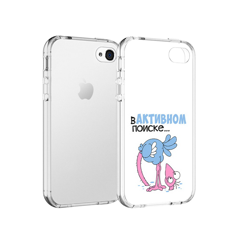 

Чехол MyPads Tocco для Apple iPhone 4 в активном поиске, Прозрачный, Tocco