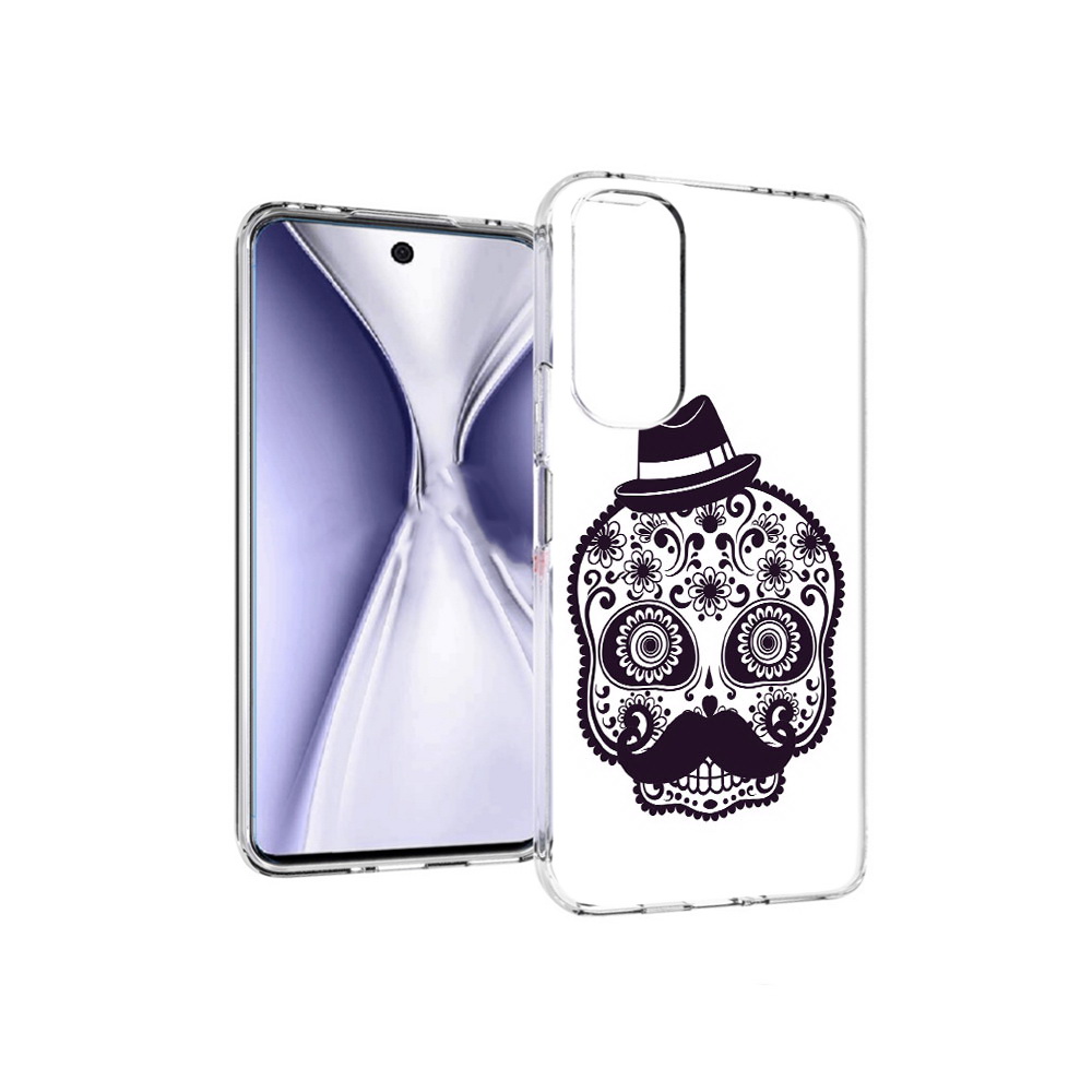 Чехол MyPads Tocco для Huawei Honor X20 разрисованный скелет