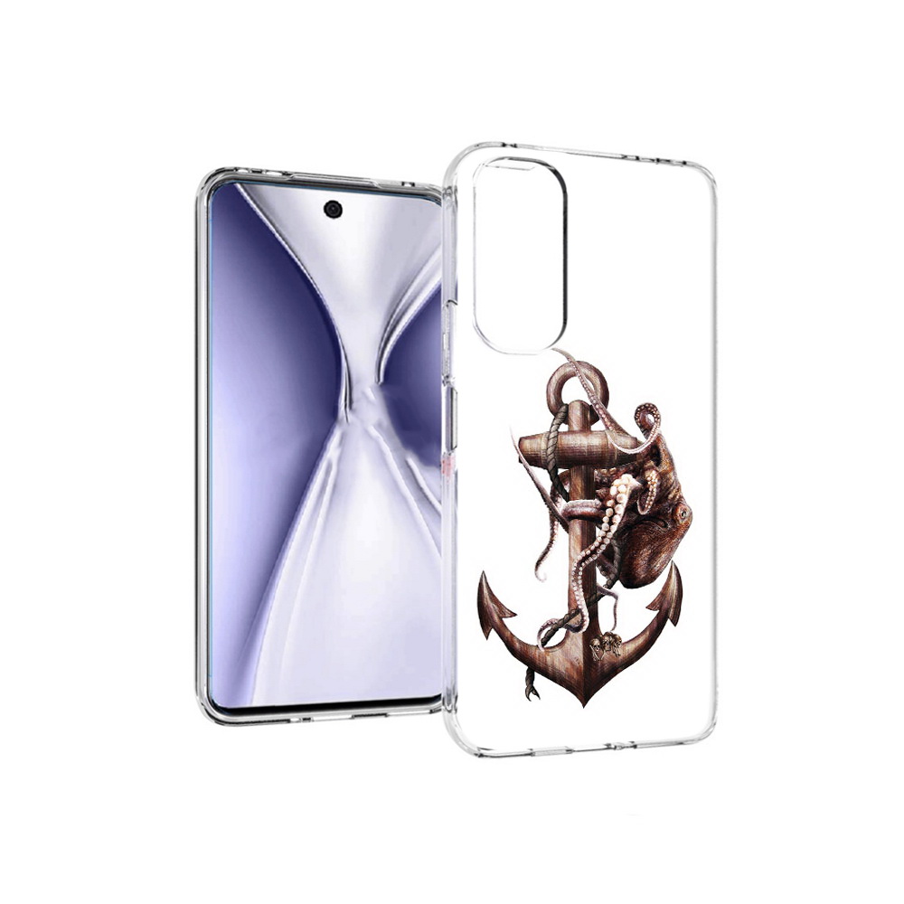 

Чехол MyPads Tocco для Huawei Honor X20 ржавый якорь, Прозрачный, Tocco