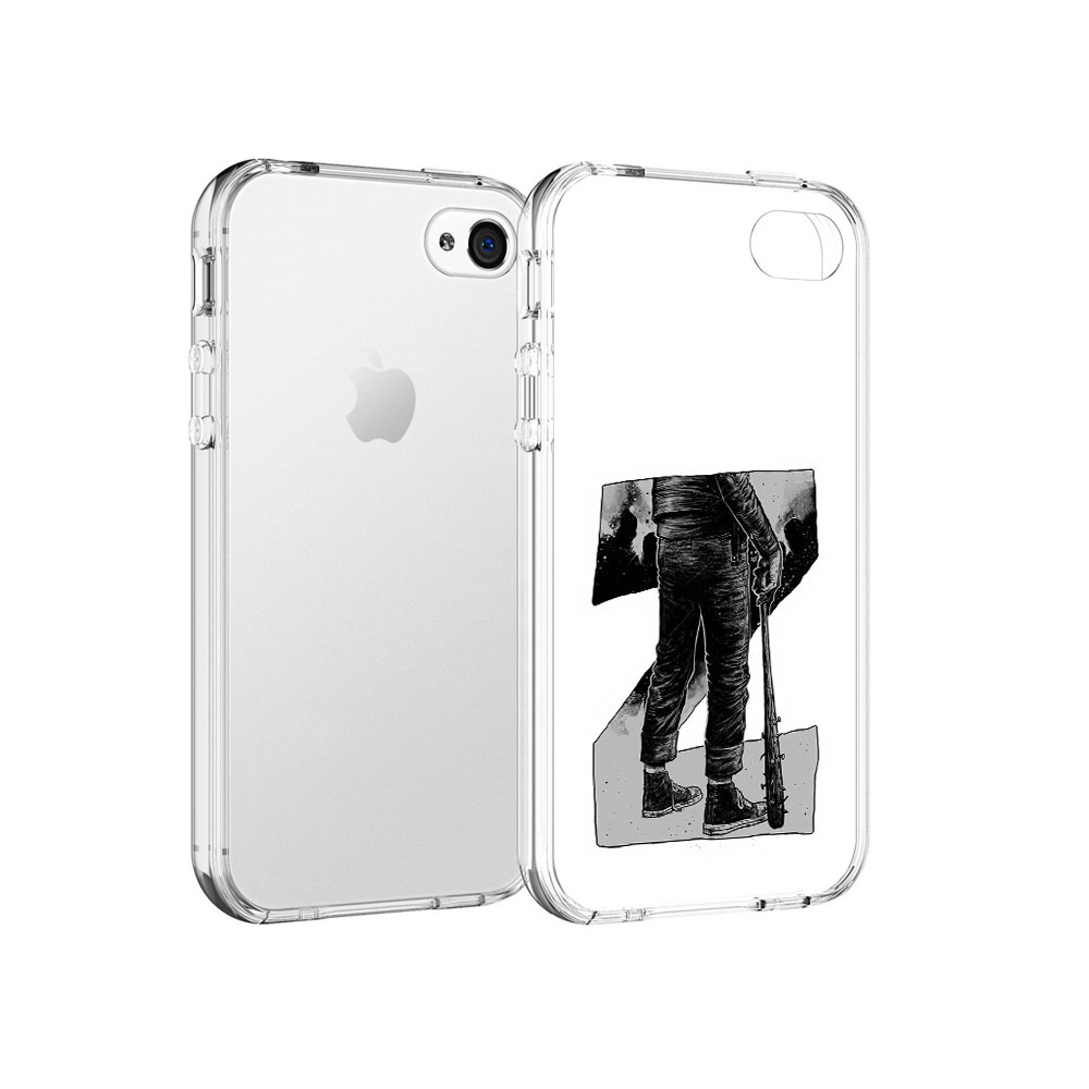 

Чехол MyPads Tocco для Apple iPhone 4 воин черно белый, Tocco