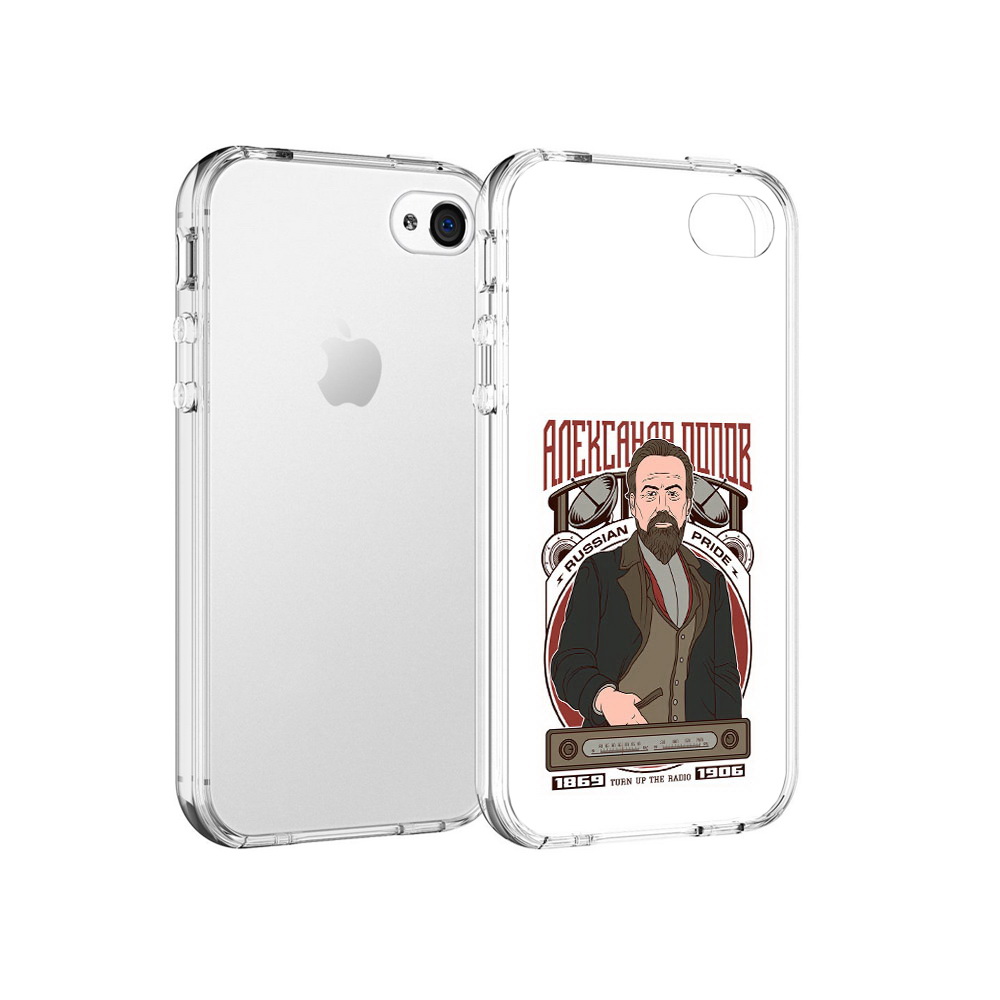 

Чехол MyPads Tocco для Apple iPhone 4 Александр Попов, Прозрачный, Tocco