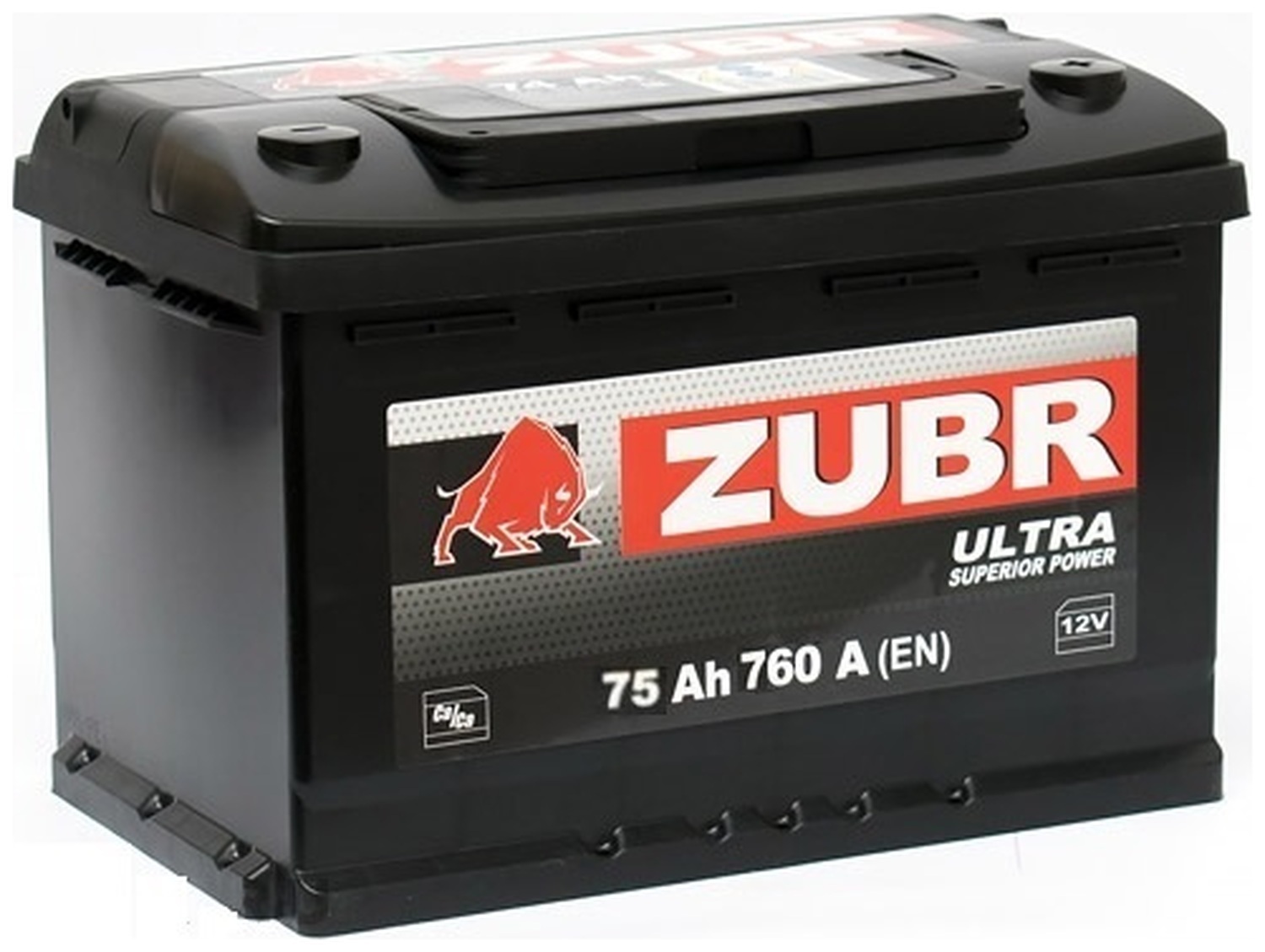 

Аккумулятор автомобильный ZUBR Ultra 75 Ач обратная полярность, Ultra 75.0