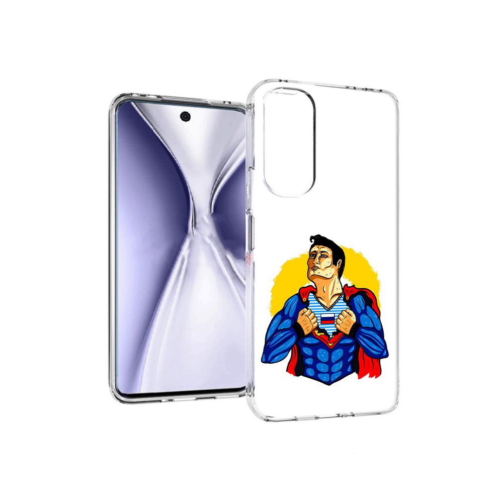 

Чехол MyPads Tocco для Huawei Honor X20 русский супермен, Прозрачный, Tocco