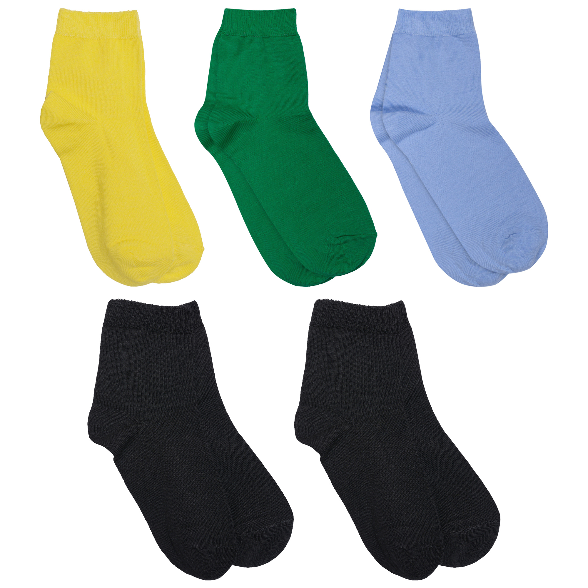 

Носки детские Rusocks 5-Д-26, желтый; зеленый; голубой; черный, 22-24, 5-Д-26