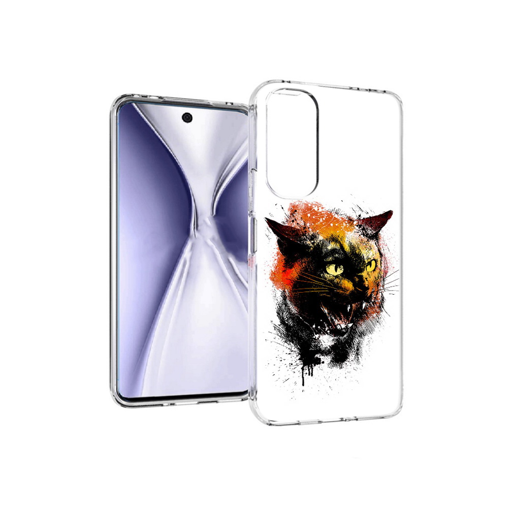 

Чехол MyPads Tocco для Huawei Honor X20 сиамский кот, Прозрачный, Tocco