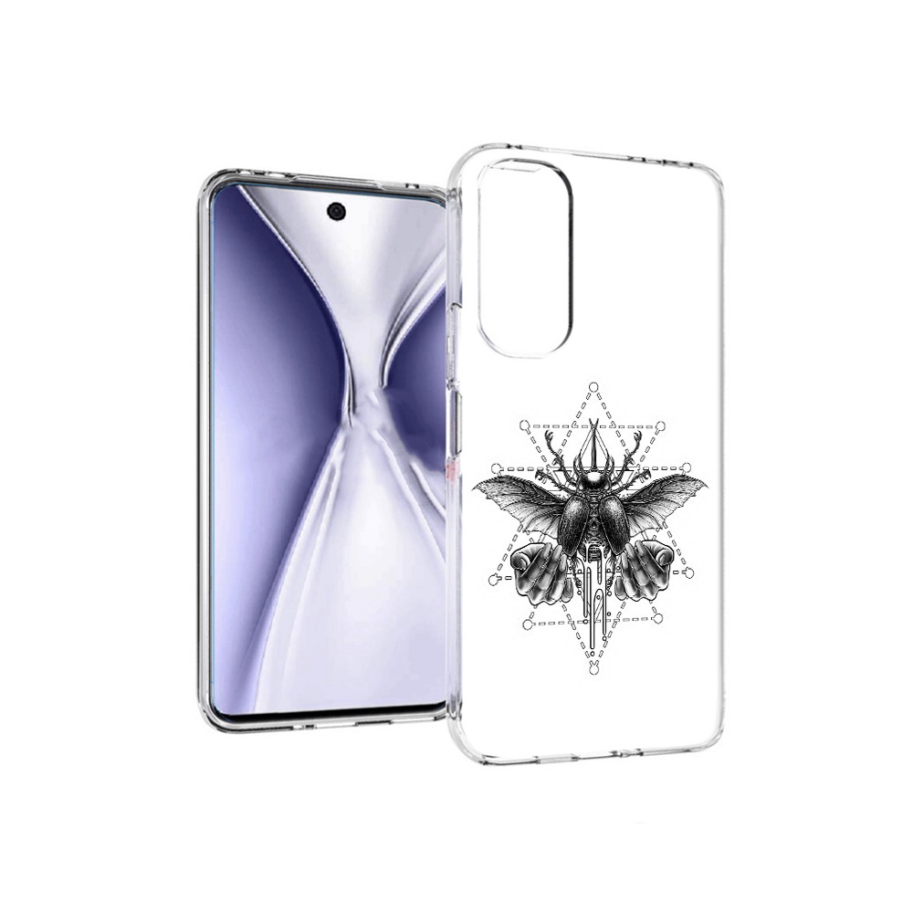 

Чехол MyPads Tocco для Huawei Honor X20 скарабей, Прозрачный, Tocco
