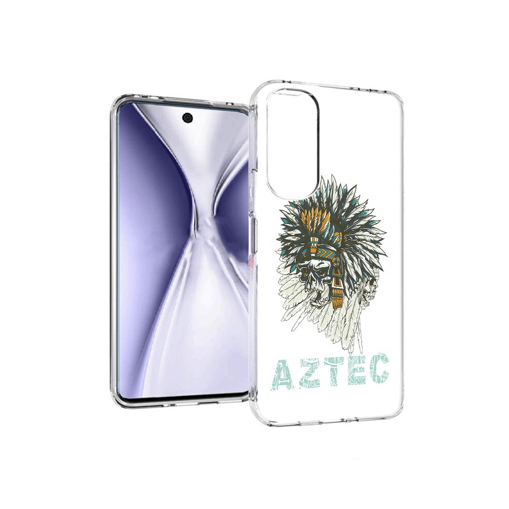 Чехол MyPads Tocco для Huawei Honor X20 скелет индеец