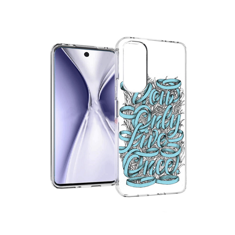 

Чехол MyPads Tocco для Huawei Honor X20 слова из ленты абстракция, Прозрачный, Tocco