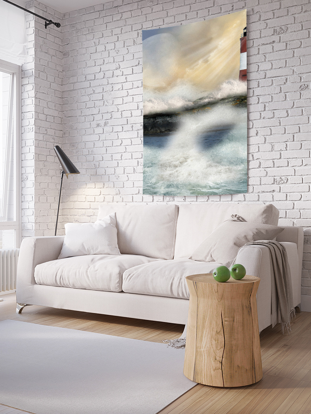 

Вертикальное фотопанно на стену JoyArty Маяк в тумане 150x200 см, Маяк в тумане