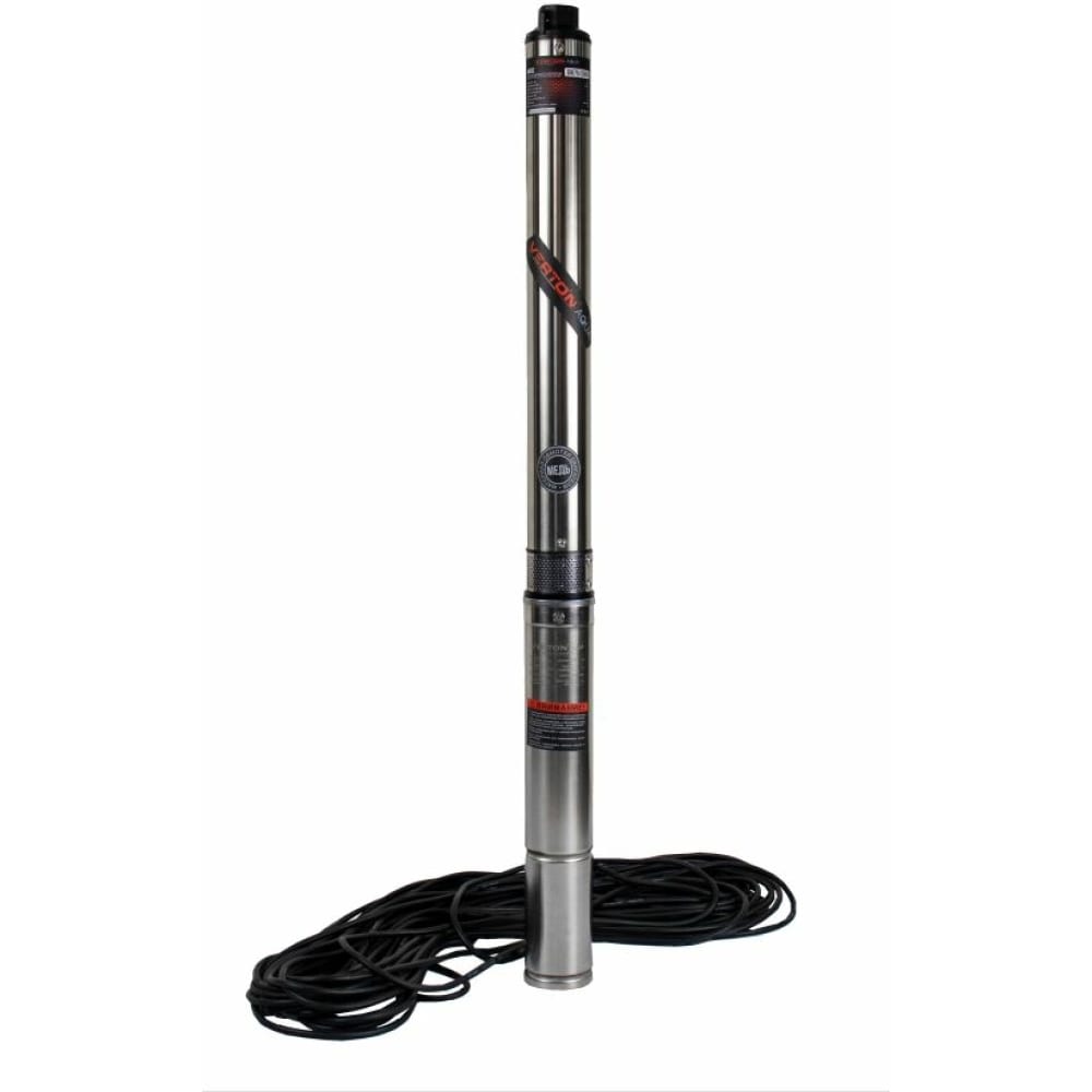 

VERTON Скважинный многоступ. насос DW75/550V (550Вт,Qmax 35л/мин,Hmax 75м,d насоса 76мм,ве