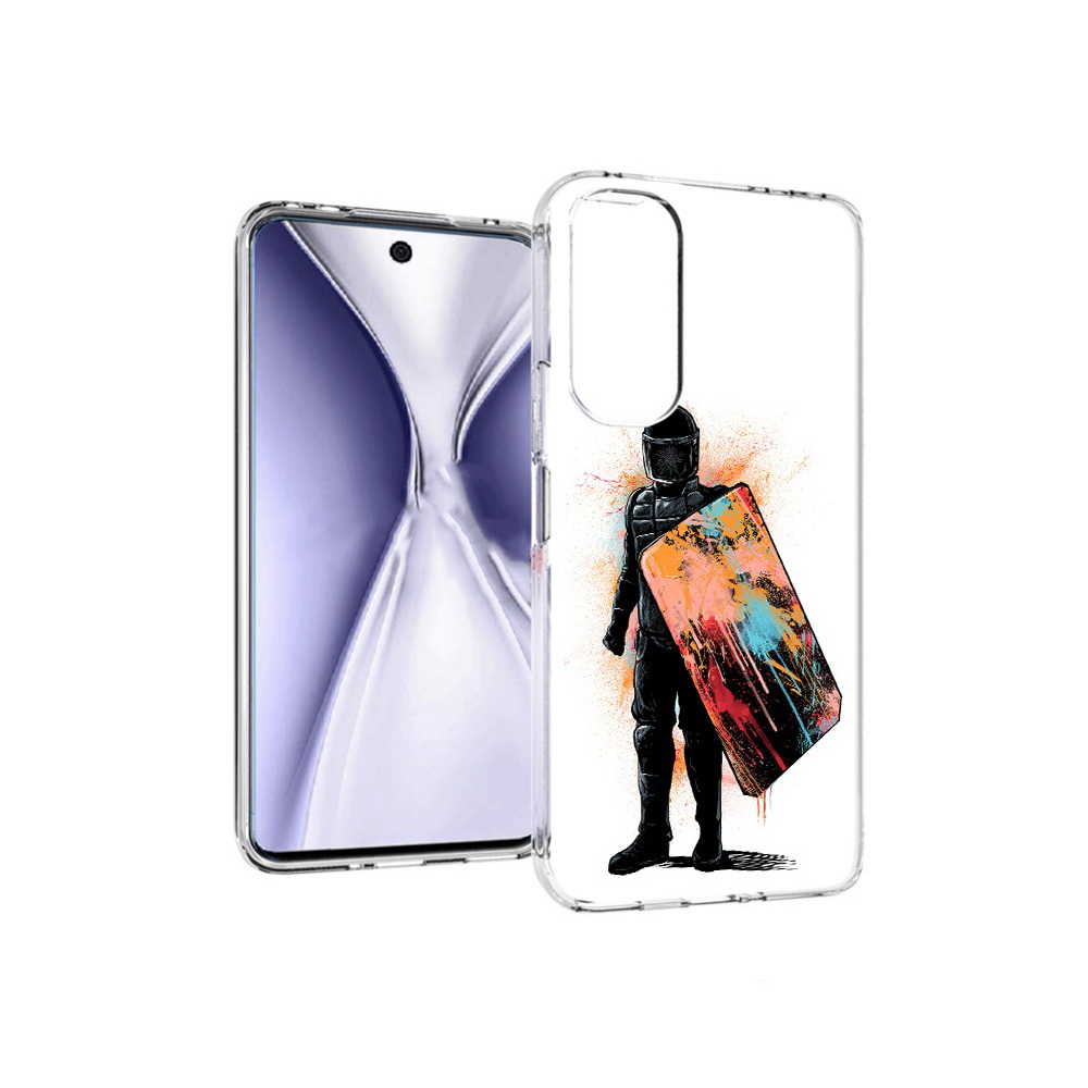 

Чехол MyPads Tocco для Huawei Honor X20 солдат с красочным щитом, Прозрачный, Tocco