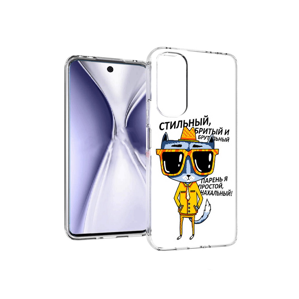 

Чехол MyPads Tocco для Huawei Honor X20 стильный кот, Прозрачный, Tocco