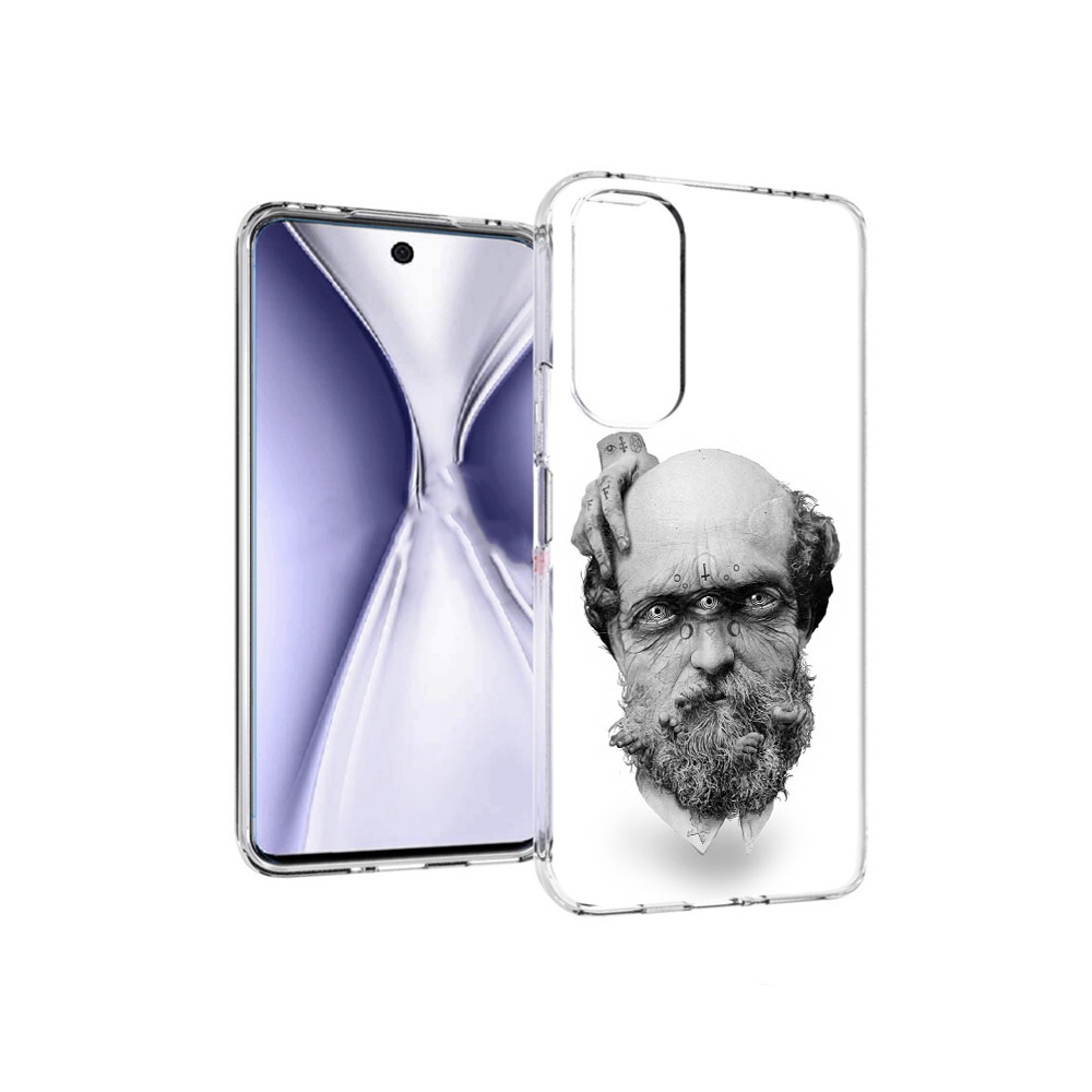 

Чехол MyPads Tocco для Huawei Honor X20 страшный бородатый мужчина абстракция, Прозрачный, Tocco