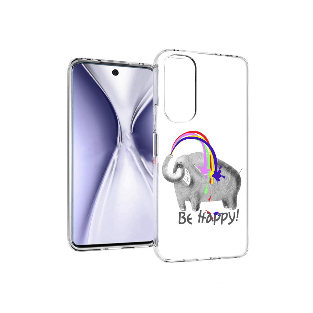 Чехол MyPads Tocco для Huawei Honor X20 счастливый слон