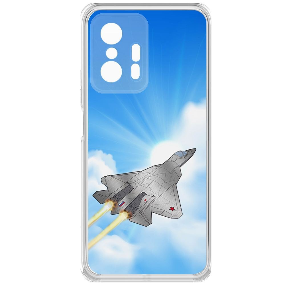 

Чехол-накладка Krutoff Clear Case СУ-57 для Xiaomi 11T Pro, Прозрачный
