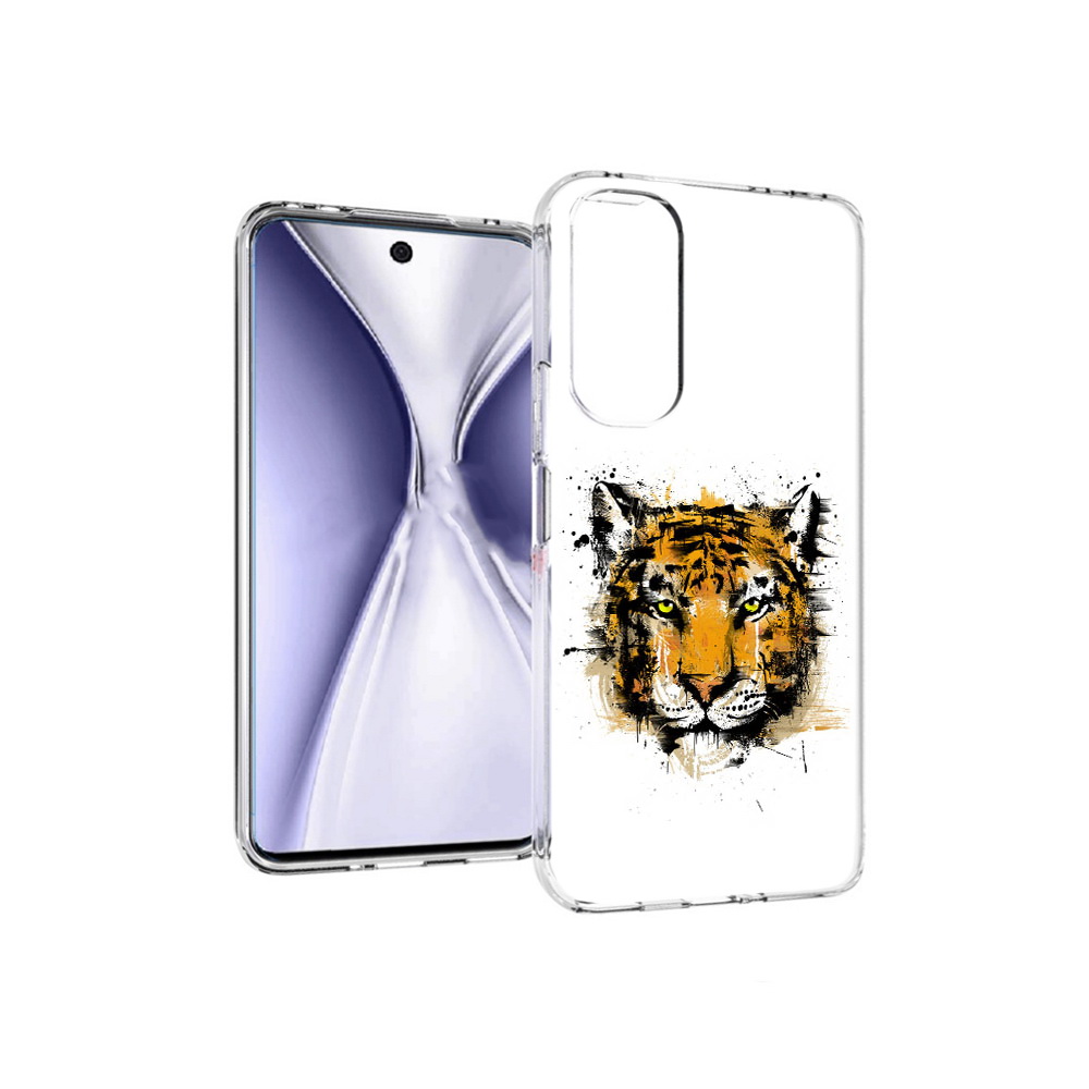 

Чехол MyPads Tocco для Huawei Honor X20 тигруля, Прозрачный, Tocco