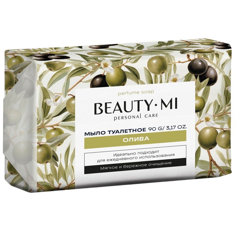 

Туалетное мыло твердое Beautymi Олива экстра 90 г