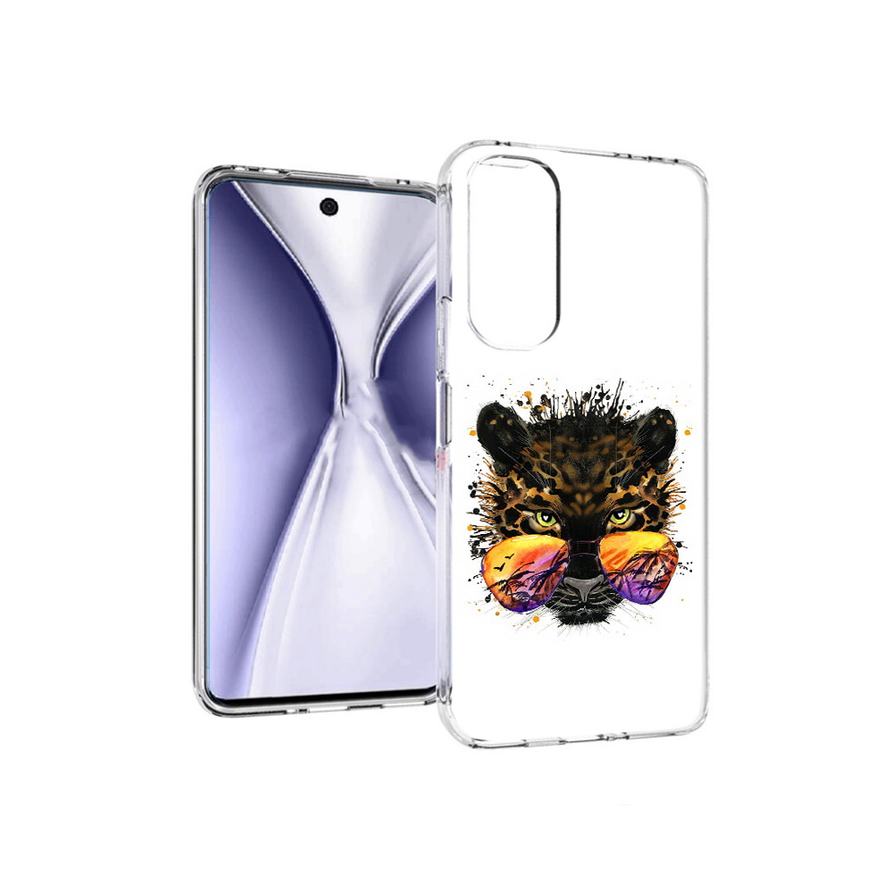 

Чехол MyPads Tocco для Huawei Honor X20 тропический леопард, Прозрачный, Tocco