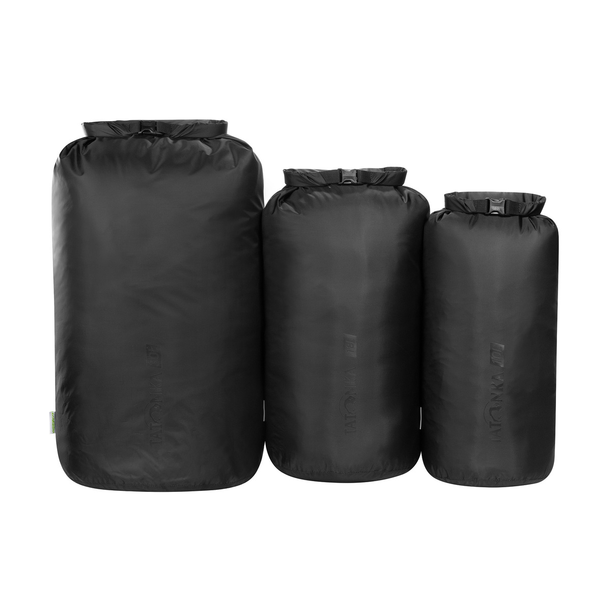 Набор гермочехлов Tatonka Dry Sack Set III, 10 л, 18 л, 30 л, черный