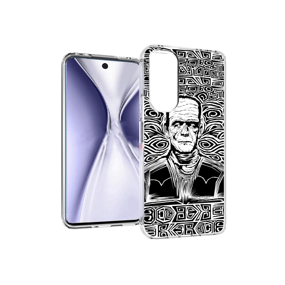 

Чехол MyPads Tocco для Huawei Honor X20 франкенштейн черно белый, Прозрачный, Tocco