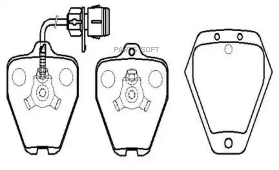 

HSB HP9667 Колодки тормозные дисковые AUDI: A6 Berlina, Avant S6 1шт