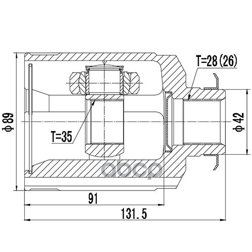 

Шрус Zikmar арт. Z88984R Zikmar Z88984R