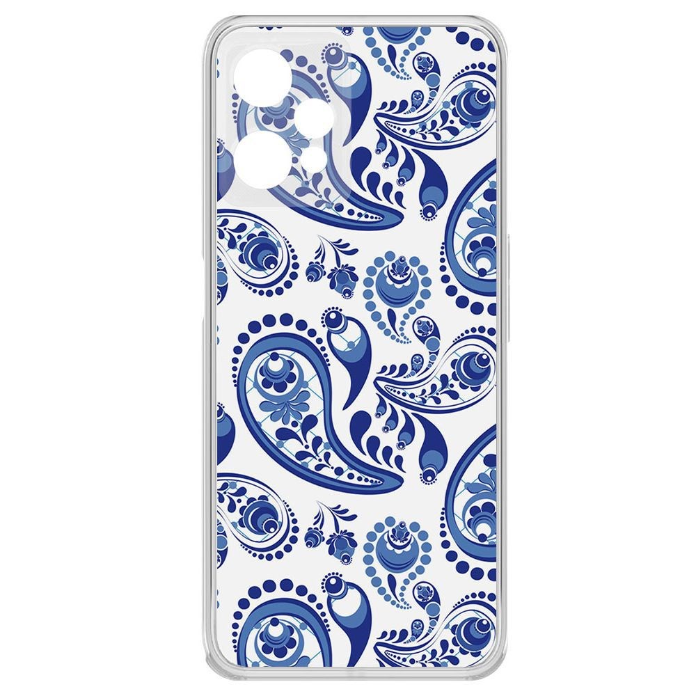 

Чехол-накладка Krutoff Clear Case Гжель для Realme 9 Pro, Прозрачный