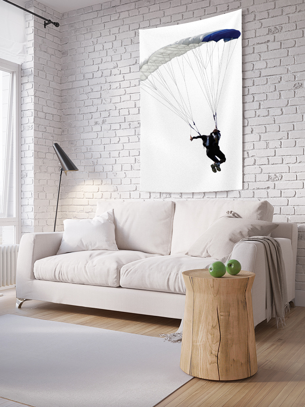 

Вертикальное фотопанно на стену JoyArty Парашютный полет 150x200 см, Парашютный полет