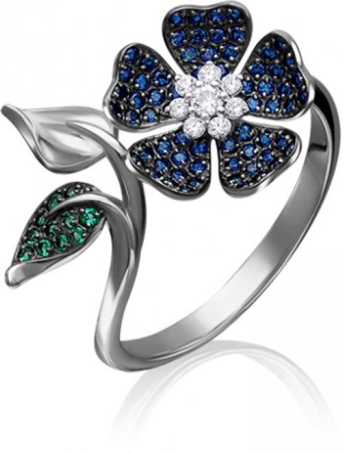 

Кольцо из белого золота р. 16,5 PLATINA jewelry 01-4769-00-404-1120-33, фианит, 01-4769-00-404-1120-33