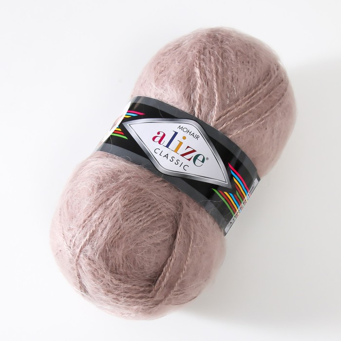 фото Пряжа "mohair classic" 25% мохер, 24% шерсть, 51% акрил 200м/100гр (541 норка) alize