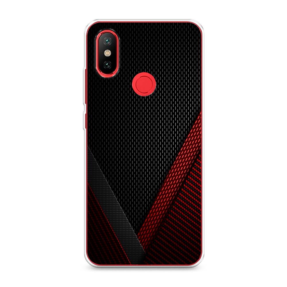 

Чехол Awog на Xiaomi Mi 6X/A2 "Красный карбон", Разноцветный, 33250-3