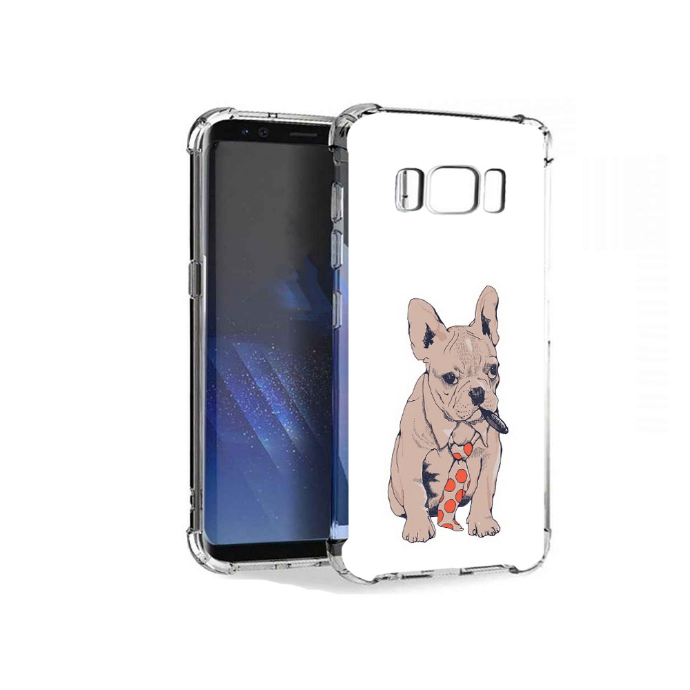 

Чехол MyPads Tocco для Samsung Galaxy S8+ бульдог с сигарой, Tocco