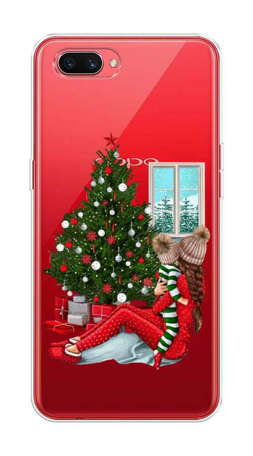 

Чехол на Oppo A3s "Новый год с мамой", Красный;зеленый;голубой, 250650-6