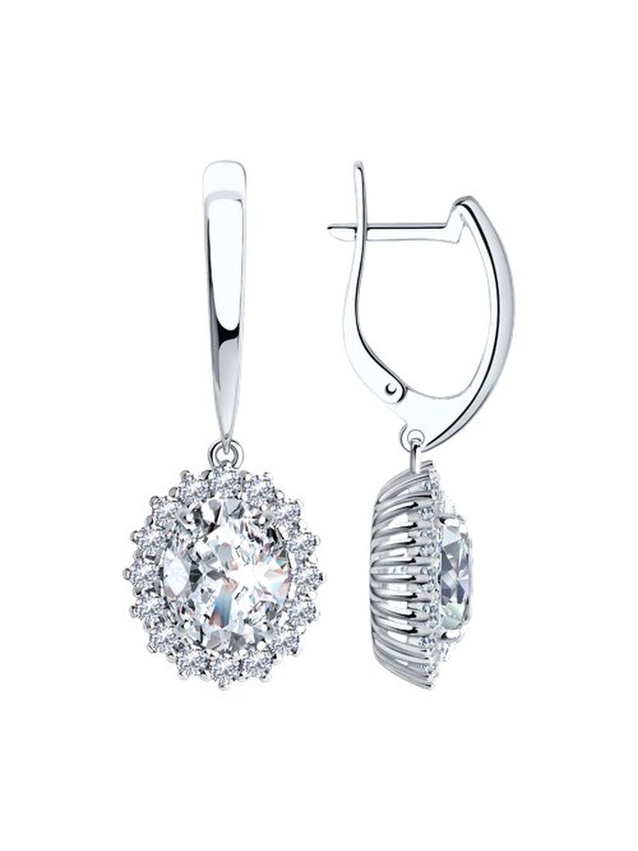 

Серьги из серебра TEO MAORI 894-121-00646-1, фианит, 894-121-00646-1