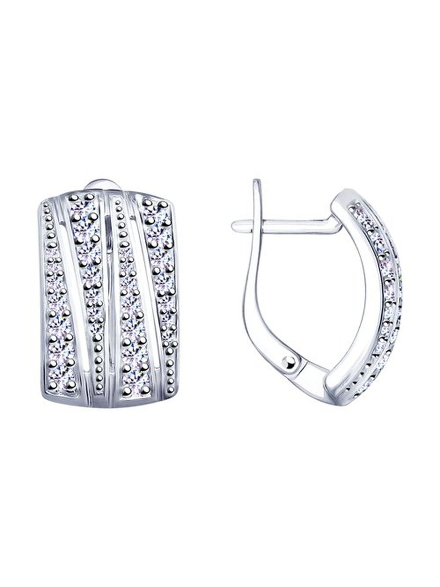 

Серьги из серебра TEO MAORI 894022821, фианит, 894022821