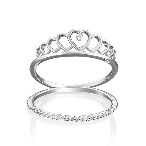 

Кольцо из белого золота с фианитом р. 16,5 PLATINA jewelry 01-4774-00-401-1120-23, 01-4774-00-401-1120-23